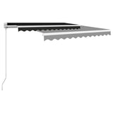 Manual Retractable Awning 300x250 cm Anthracite - 45-Degree Angle