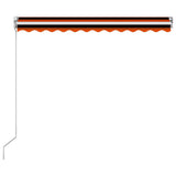 Manual Retractable Awning 300x250 cm Orange and Brown - 45-Degree Angle