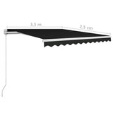 Manual Retractable Awning 350x250 cm Anthracite