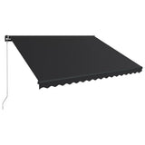 Manual Retractable Awning 450x300 cm Anthracite