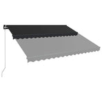 Manual Retractable Awning 450x300 cm Anthracite