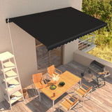 Manual Retractable Awning 450x300 cm Anthracite