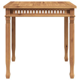 Garden Dining Table 80x80x80 cm Solid Teak Wood