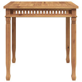 Garden Dining Table 80x80x80 cm Solid Teak Wood