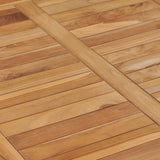 Garden Dining Table 80x80x80 cm Solid Teak Wood - Extra Image