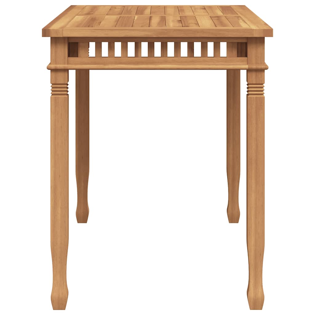 Garden Dining Table 120x65x80 cm Solid Teak Wood