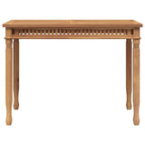 Garden Dining Table 120x65x80 cm Solid Teak Wood