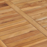 Garden Dining Table 120x65x80 cm Solid Teak Wood