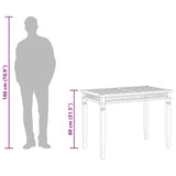 Garden Dining Table 120x65x80 cm Solid Teak Wood