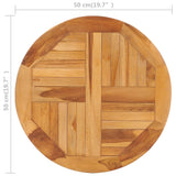 Rotating Table Disk Solid Teak Wood - 45-Degree Angle