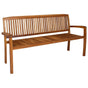 3-Seater Stacking Garden Bench 159 cm Solid Teak Wood