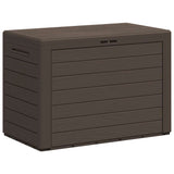 Garden Storage Box Brown 78x44x55 cm - Front View