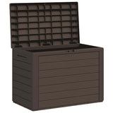 Garden Storage Box Brown 78x44x55 cm - Top-Down View
