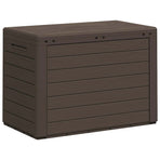 Garden Storage Box Brown 78x44x55 cm