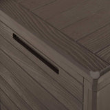 Garden Storage Box Brown 78x44x55 cm - Close-Up Angle