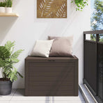Garden Storage Box Brown 78x44x55 cm