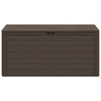 Garden Storage Box Brown 116x44x55 cm