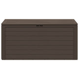 Garden Storage Box Brown 116x44x55 cm - Side View