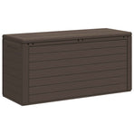 Garden Storage Box Brown 116x44x55 cm