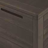 Garden Storage Box Brown 116x44x55 cm