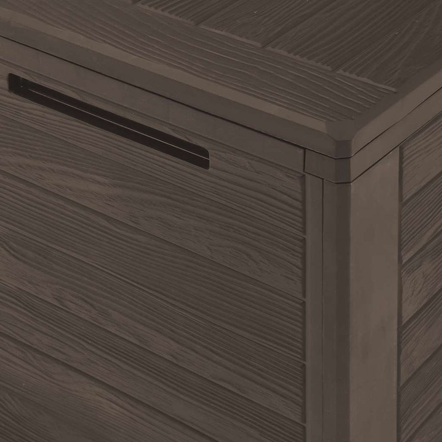 Garden Storage Box Brown 116x44x55 cm
