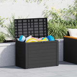 Garden Storage Box Anthracite 78x44x55 cm - Side View