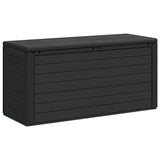 Garden Storage Box Anthracite 116x44x55 cm - Rear View