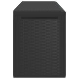 Garden Storage Box Anthracite 114x47x60 cm - 45-Degree Angle