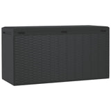 Garden Storage Box Anthracite 114x47x60 cm - Rear View