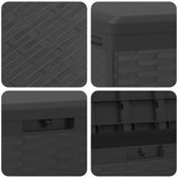 Garden Storage Box Anthracite 114x47x60 cm