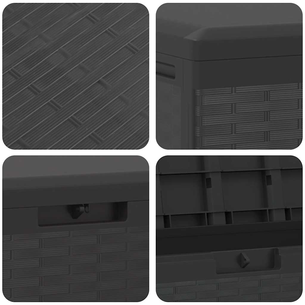 Garden Storage Box Anthracite 114x47x60 cm