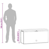 Garden Storage Box Anthracite 114x47x60 cm - Extra Image