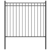 Garden Fence ASSEN Steel 1.7x0.8 m Black