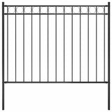 Garden Fence ASSEN Steel 1.7x1.2 m Black