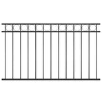 Fence Panel Assen Steel 163x80 cm Black