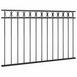 Fence Panel Assen Steel 163x80 cm Black - Front View