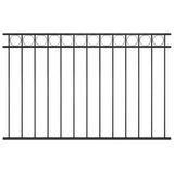 Fence Panel ASSEN Steel 1.7x1 m Black