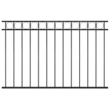 Fence Panel Steel 1.7x1 m Black