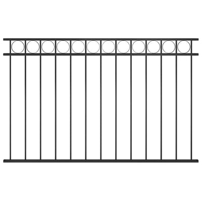 Fence Panel "Assen" Steel 163x100 cm Black