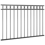 Fence Panel ASSEN Steel 1.7x1 m Black