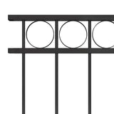 Fence Panel ASSEN Steel 1.7x1 m Black