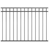 Fence Panel ASSEN Steel 1.7x1.2 m Black