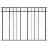 Fence Panel Steel 1.7x1.2 m Black