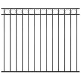 Fence Panel ASSEN Steel 1.7x1.5 m Black
