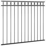 Fence Panel ASSEN Steel 1.7x1.5 m Black