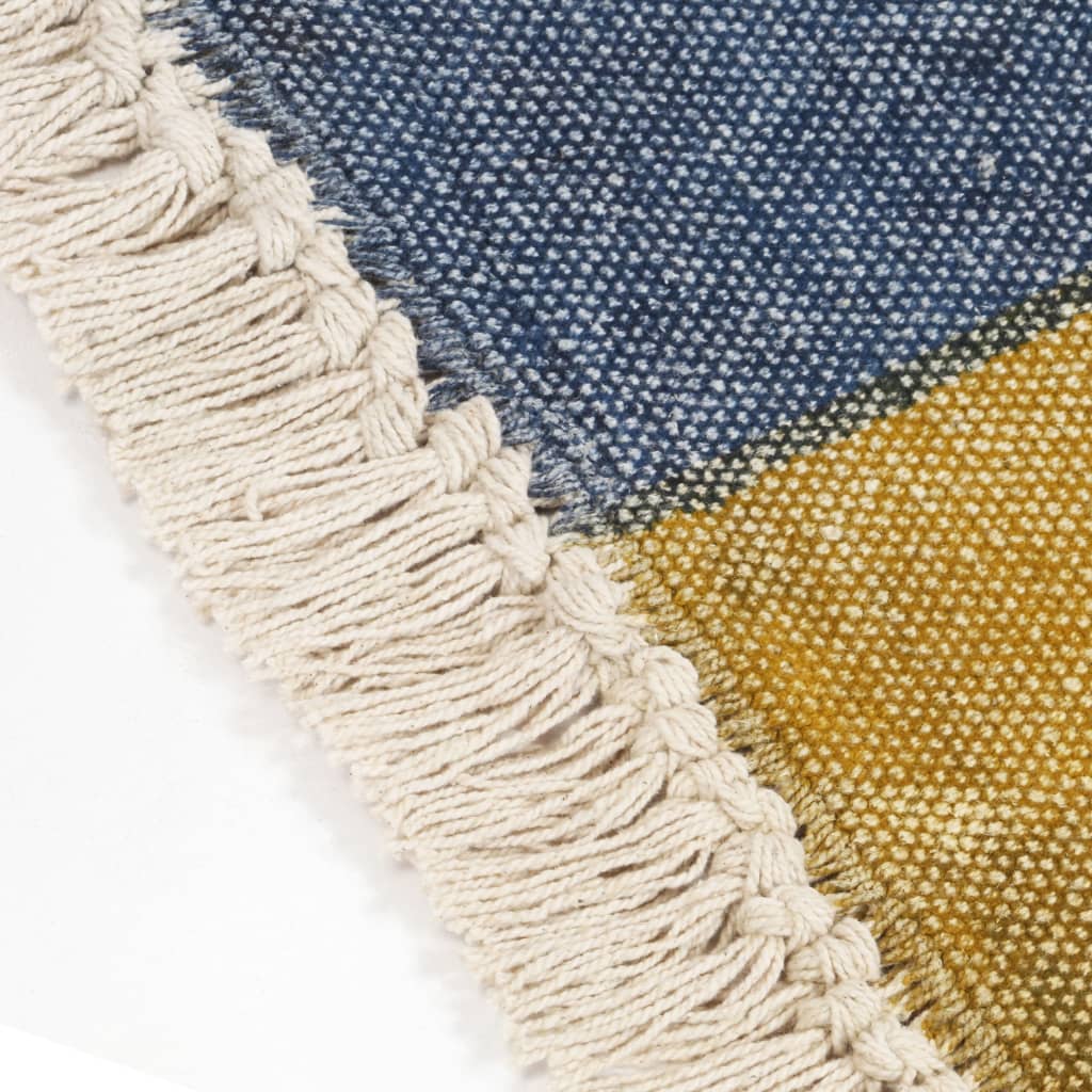 Handwoven Kilim Rug Cotton 120x180 cm Printed Multicolour