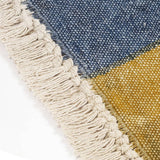 Handwoven Kilim Rug Cotton 120x180 cm Printed Multicolour