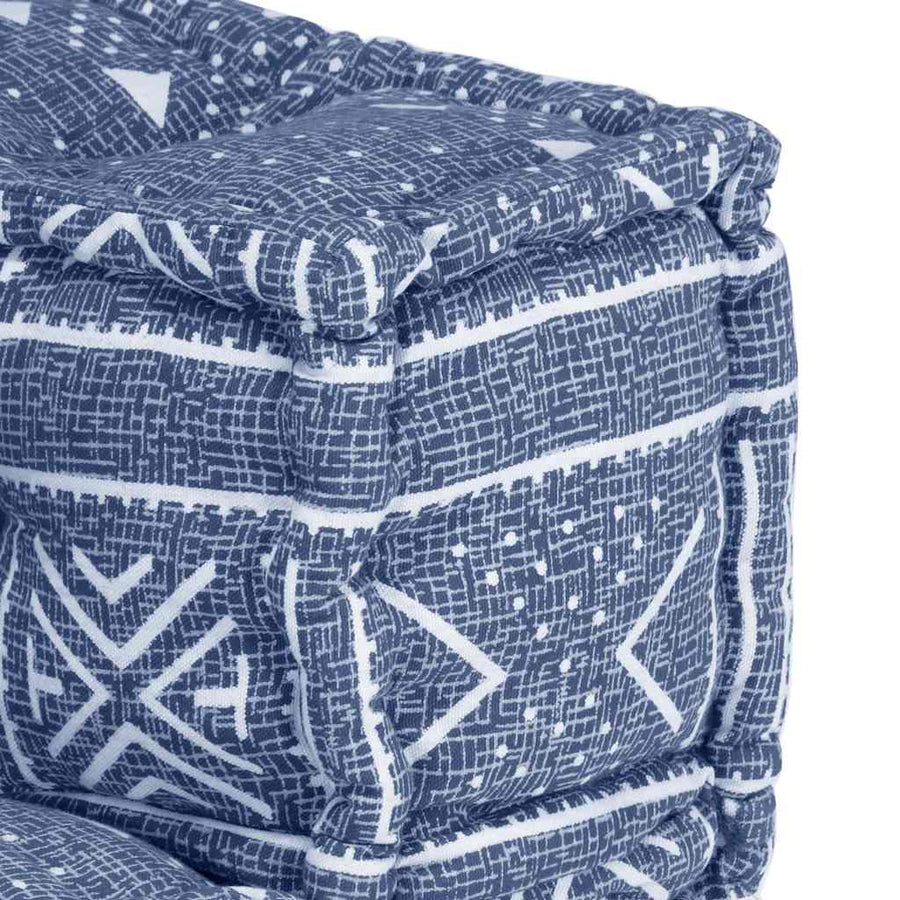 Modular Pouffe Indigo Fabric