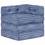 Modular Pouffe Indigo Fabric