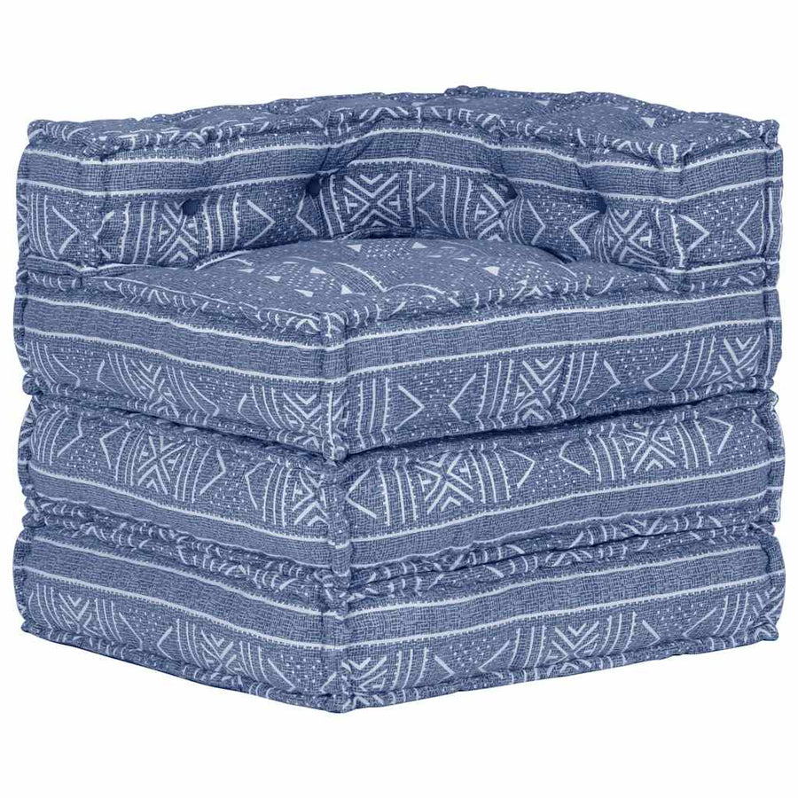 Modular Pouffe Indigo Fabric